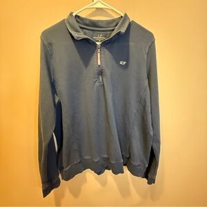 Vineyard Vines 1/4 Zip Polo (Navy Blue) XL